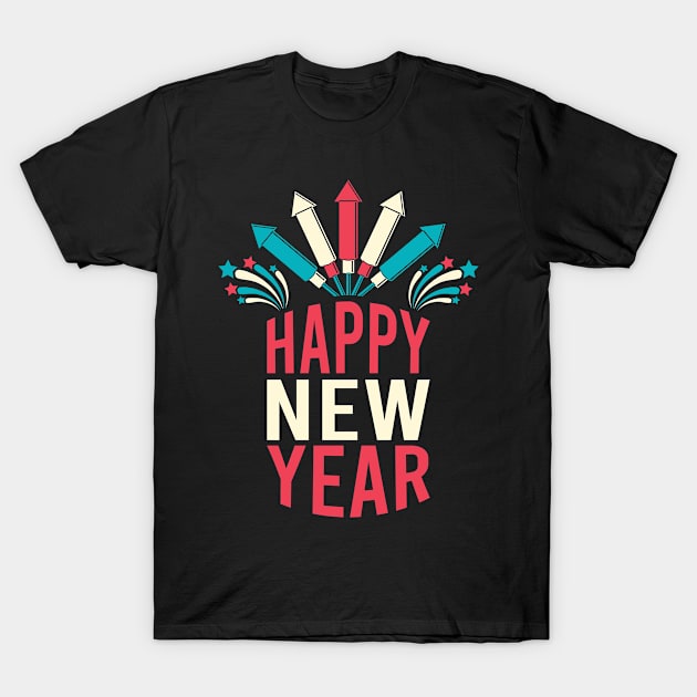 HAPPY NEW YEAR T-Shirt by Dwarf_Monkey